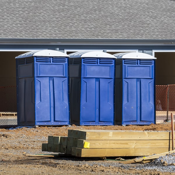 how do you dispose of waste after the porta potties have been emptied in Greenfield